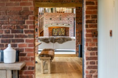 The living room at Lapworth Barn, Warwickshire