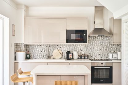 The kitchen at Steward's Cottage, Welsh Borders