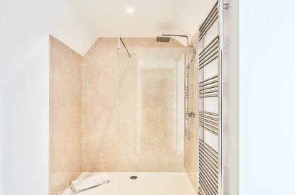 A bathroom at Steward's Cottage, Welsh Borders
