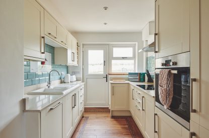 The kitchen at Kingfisher Cottage, Welsh Borders