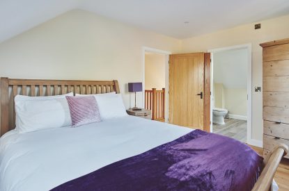 A double bedroom at Estate Lodge, Welsh Borders