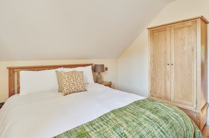 A double bedroom at Estate Lodge, Welsh Borders