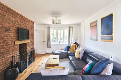 The living room at Estate Lodge, Welsh Borders