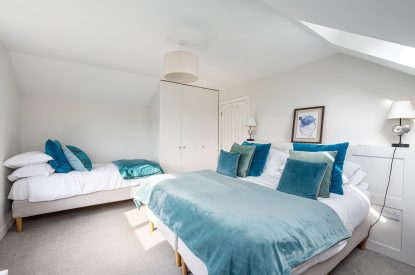 A bedroom at Sandy Toes, Northumberland