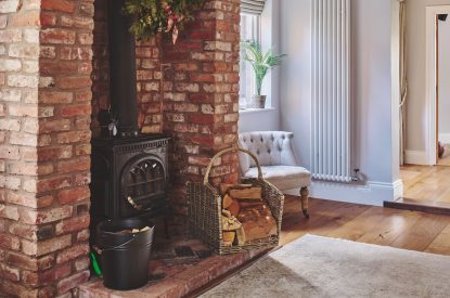 The entrance hall at Sandy Hill Farm, Staffordshire