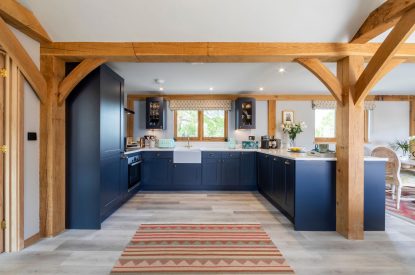 The kitchen at The Lodge at Leigh, Dorset
