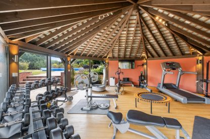 The gym at Broadridge Manor, Devon