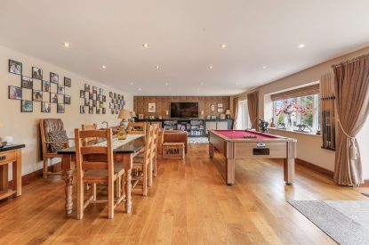 A reception room at Broadridge Manor, Devon