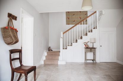 The entrance hall at The Coachman's House, Wiltshire
