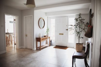 The entrance hall at The Coachman's House, Wiltshire
