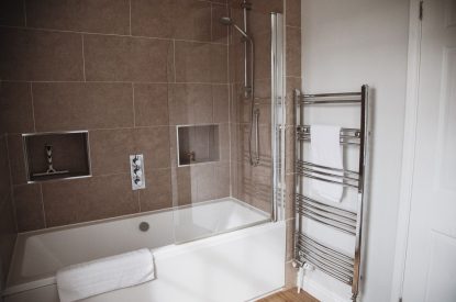 A bathroom at The Coachman's House, Wiltshire