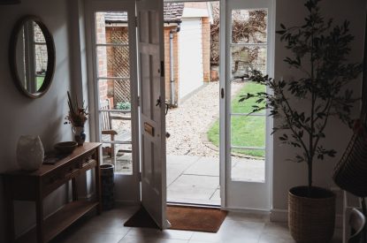 The entrance hall at The Coachman's House, Wiltshire
