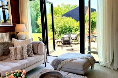 The living room at Lapworth Barn, Warwickshire