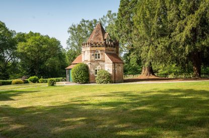 The garden at Grimsbury Castle, Berkshire