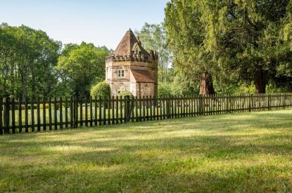The garden at Grimsbury Castle, Berkshire