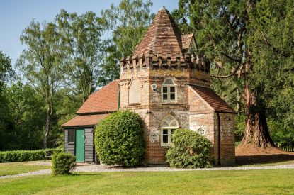 The garden at Grimsbury Castle, Berkshire