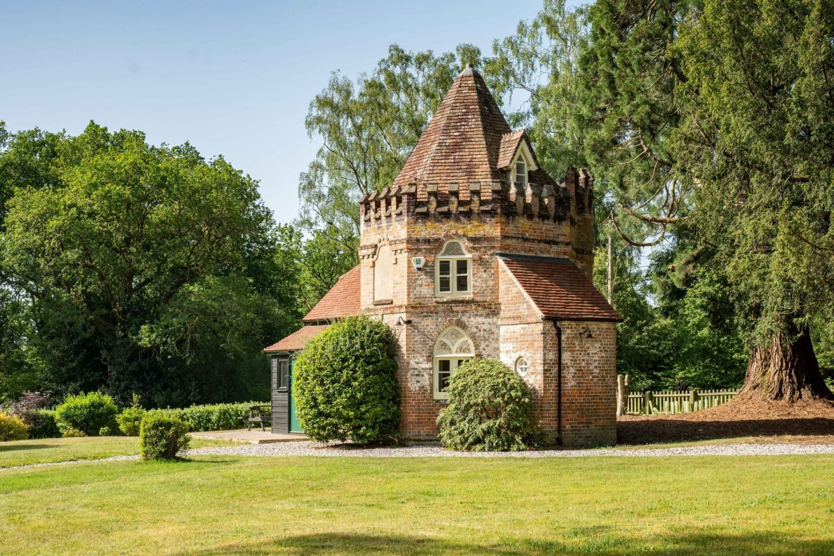 The exterior of Grimsbury Castle, Berkshire
