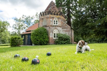 The garden at Grimsbury Castle, Berkshire