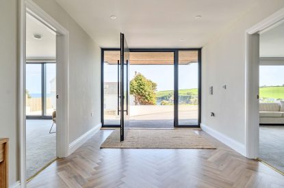 The entrance hall at Panorama Point, Cornwall