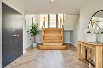 The entrance hall at Panorama Point, Cornwall