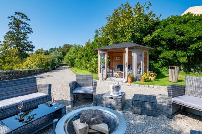 The garden at Cornish Castle, Cornwall