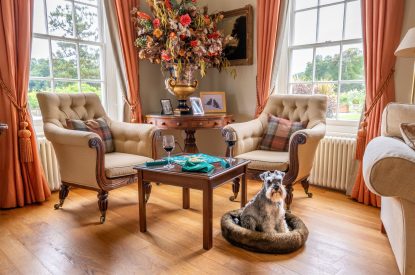 A sitting area at Cornish Castle, Cornwall