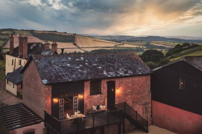 The exterior of Exe Valley Barn, Devon