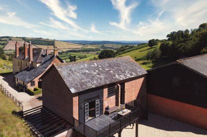 The exterior of Exe Valley Barn, Devon
