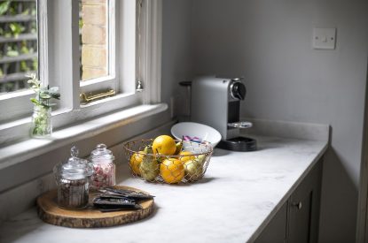The kitchen at Hedge Farmhouse, Buckinghamshire 