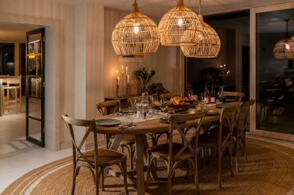 The dining room at Winston Manor, Cotswolds