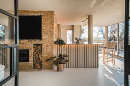 The bar at Winston Manor, Cotswolds