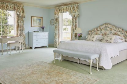 A super-king-size bedroom at Spring House, Norfolk