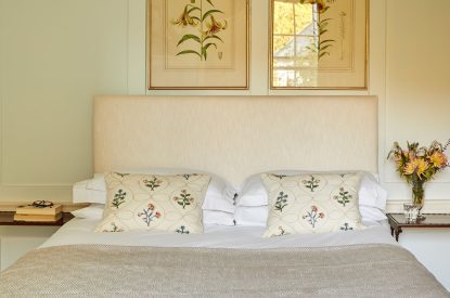A king-size bedroom at Spring House, Norfolk