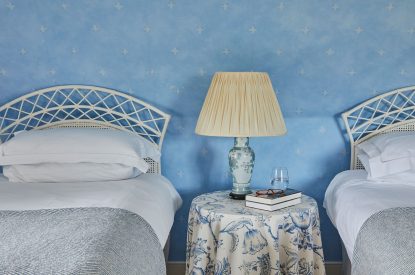 A twin bedroom at Spring House, Norfolk