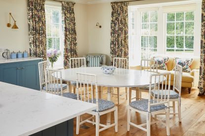 The dining kitchen at Spring House, Norfolk