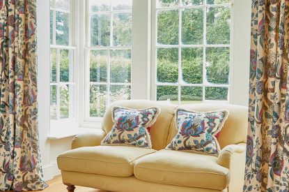 The kitchen seating area at Spring House, Norfolk