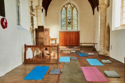Yoga studio at Spring House, Norfolk