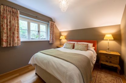 A double bedroom at Butterfly Cottage, Somerset