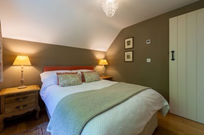 A double bedroom at Butterfly Cottage, Somerset