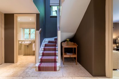 The hallway at Butterfly Cottage, Somerset