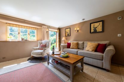 The living room at Butterfly Cottage, Somerset