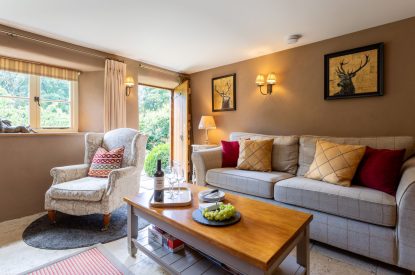 The living room at Butterfly Cottage, Somerset