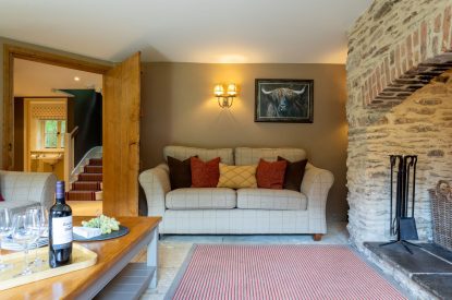 The living room at Butterfly Cottage, Somerset