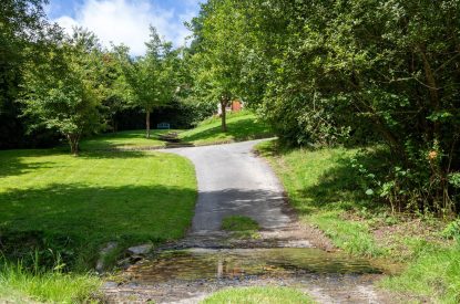 The driveway at Butterfly Cottage, Somerset