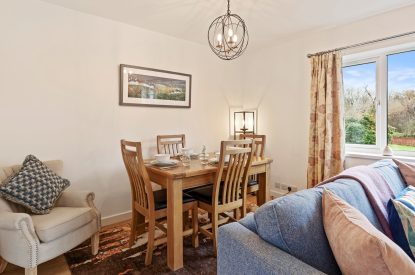 The dining table at The Willows, Oxwich
