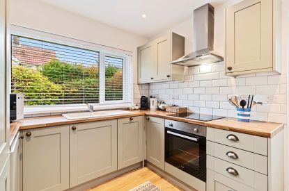 The kitchen at The Willows, Oxwich