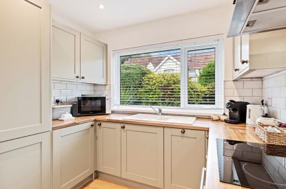 The kitchen at The Willows, Oxwich