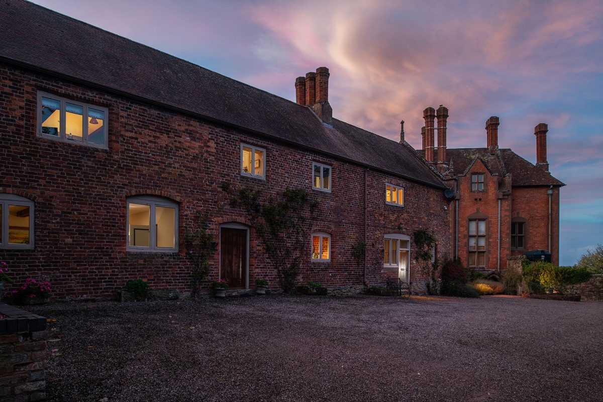 The exterior of Wyvern House, Shropshire