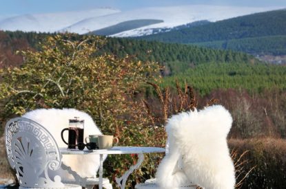 Mountain views at Stag Haven, Cairngorms