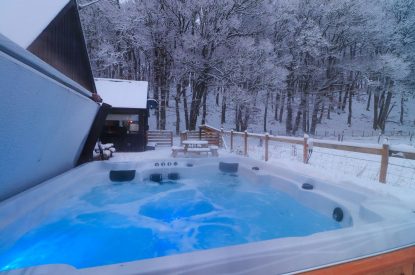 The hot tub at Stag Haven, Cairngorms